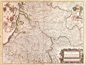 Carte du Gouvernement de Guyenne et Gascogne (France) - Frederick de Wit