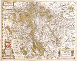 Carte du Landgrave de Hesse, Allemagne
