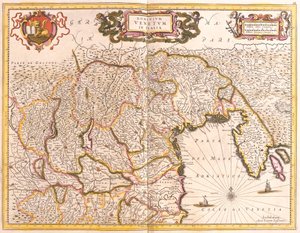 Carte des territoires vénitiens en Italie - Frederick de Wit