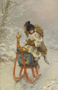La promenade en traîneau - Frederik Hendrik Kaemmerer