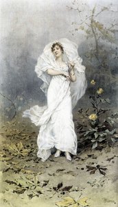 Femme dans une forêt - allégorie de l