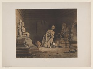 Deux hommes dans les ruines de Tjandi Mendoet - Frederik Hendrik Weissenbruch
