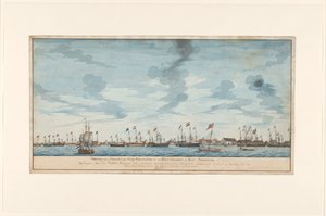 Vue de la ville de Paramaribo - Frederik Jägerschiöld (signed by artist)