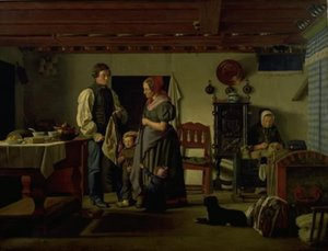 Le soldat de réserve fait ses adieux à sa famille - Frederik Vermehren