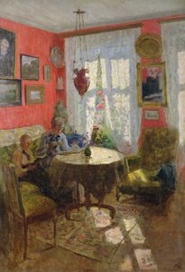 Intérieur rouge