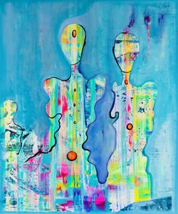Figures abstraites éclatantes - Fredrik Olsen