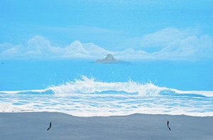Les vagues sur Blue Beach - Fredrik Olsen