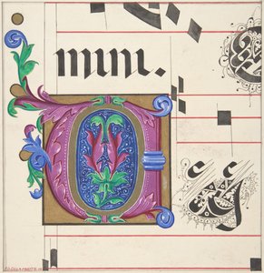 Initiale illuminée d