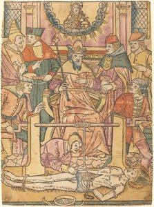 Le martyre de Saint Érasme - French 15th Century