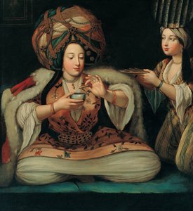 Appréciant le café, début du XVIIIe siècle