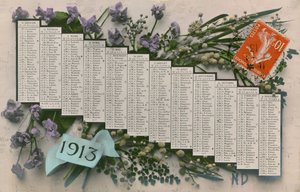 Calendrier de 1913 - French Photographer