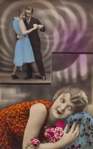 Jeune femme rêvant de danser avec un homme
