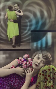 Jeune femme rêvant de danser avec un homme