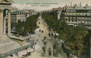 Boulevards de Paris, vus du Boulevard de la Madeleine - French Photographer