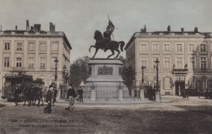Bruxelles, Place Royale, Statue de Godefroid de Bouillon