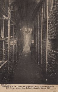 Château Lafite-Rothschild, Pauillac, Médoc, Bibliothèque de collection de vins depuis 1797