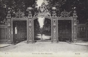 Entrée, Parc Monceau, Paris