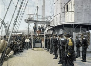 Marine française, fin XIXe siècle : distractions du dimanche - Bibl. des Arts Déco. - French Photographer