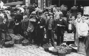 Jardiniers du marché des Halles, Paris, 1907