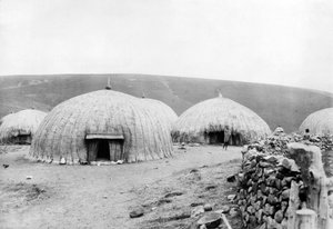 Huttes Kaffir, Afrique du Sud, c.1914 - French Photographer