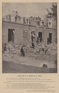 La Commune de Paris, Démolition de la maison de M. Thiers