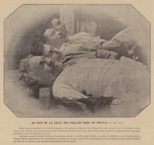 La Commune de Paris, Un Coin De La Salle Des Fusillés Dans Un Hôpital, 27 mai 1871 - French Photographer