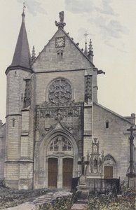 Lhuitre, Église, Façade O