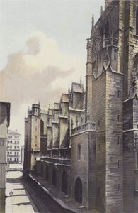 Lyon, Église Saint-Nizier, Façade latérale Nord