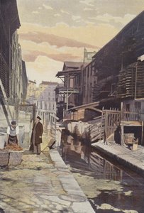 Paris, Une tannerie sur la Bièvre