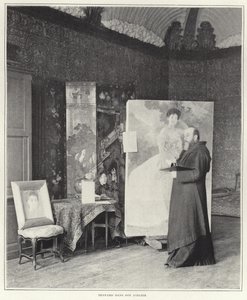 Paul-Albert Besnard dans son atelier - French Photographer