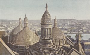 Périgueux, Cathédrale Saint-Front, Coupoles vues du clocher