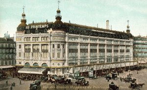 Magasin Printemps, Paris (photo colorée)