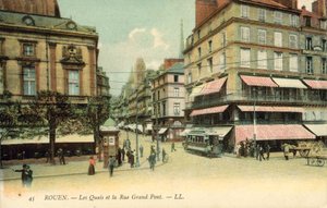Rouen, France, Les Quais, La Rue Grand Pont
