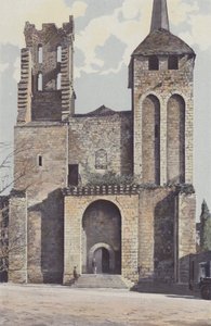 Saint-Avit-Sénieur, Église, Façade O