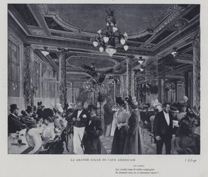 La grande salle du Café Américain, Paris