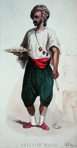 Un serviteur de café maure à Alger - French School