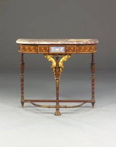 Une console Napoléon III, dans le style de Jacob, par Maison Millet, Paris, c.1865