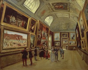 Une galerie de tableaux au Musée du Luxembourg, 1883-85 - French School