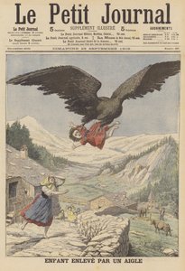 Un enfant emporté par un aigle dans les Alpes italiennes - French School