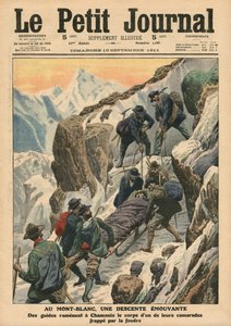 Une descente mouvementée du Mont Blanc, illustration de 