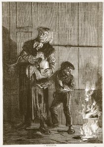 Une pétroleuse, avril 1871, illustration de l