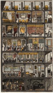 Logement à Paris - Coupe transversale d