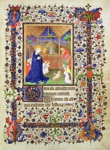 Nativité, des Heures du Chevalier, c.1420 - French School