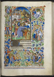 Heures de la Passion [Sext], Christ portant la croix, du Livre d