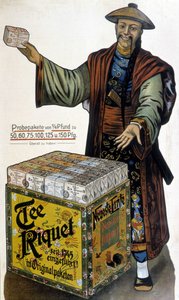 Publicité pour le thé chinois Riquet - fin du XIXe siècle