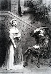 Agnès avec son tuteur Arnolphe, de L