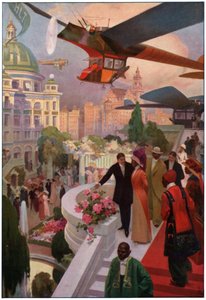 Avions dans le futur. vers 1910