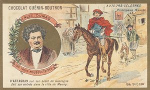 Alexandre Dumas (1802-1870), écrivain français, auteur de "Les trois mousquetaires", roman (1844)