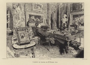 Alexandre Dumas fils dans son étude - French School
