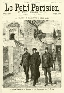 Alfred Dreyfus en prison à Saint-Martin-de-Ré, France - French School